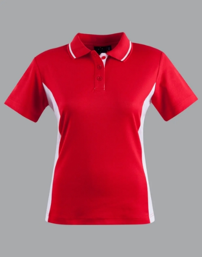 Picture of Winning Spirit, Ladies TrueDry Contrast S/S Polo